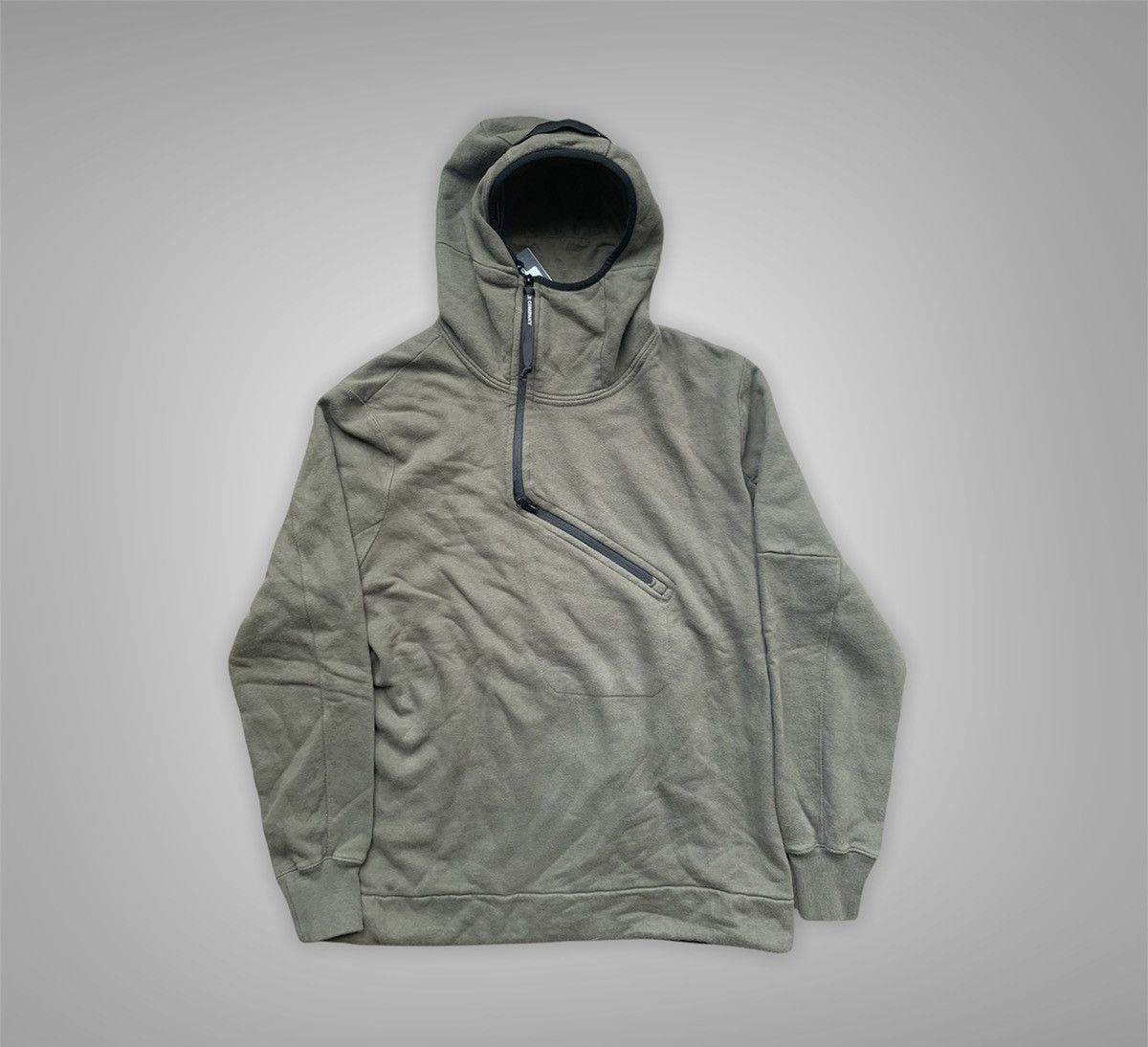 C.P. Company Emerized assymetrical zip fleece hoodie Size US XL / EU 56 / 4 - 1 Thumbnail