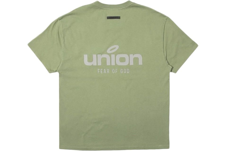 Fear of God × Union LA Fear of God Essentials Union Collab Green T-Shirt Size S Size US S / EU 44-46 / 1 - 3 Thumbnail