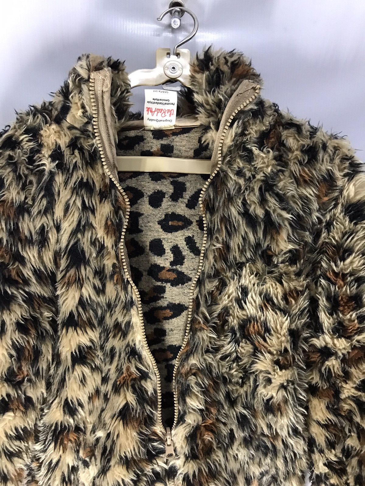 Japanese Brand Leopards Fur Fleece sweatshirts zipper hoodie Size US S / EU 44-46 / 1 - 4 Thumbnail