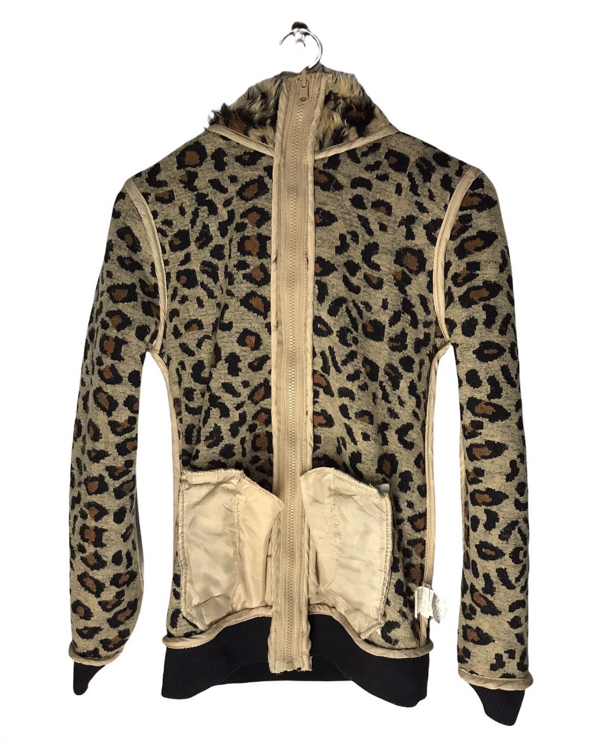 Japanese Brand Leopards Fur Fleece sweatshirts zipper hoodie Size US S / EU 44-46 / 1 - 8 Thumbnail