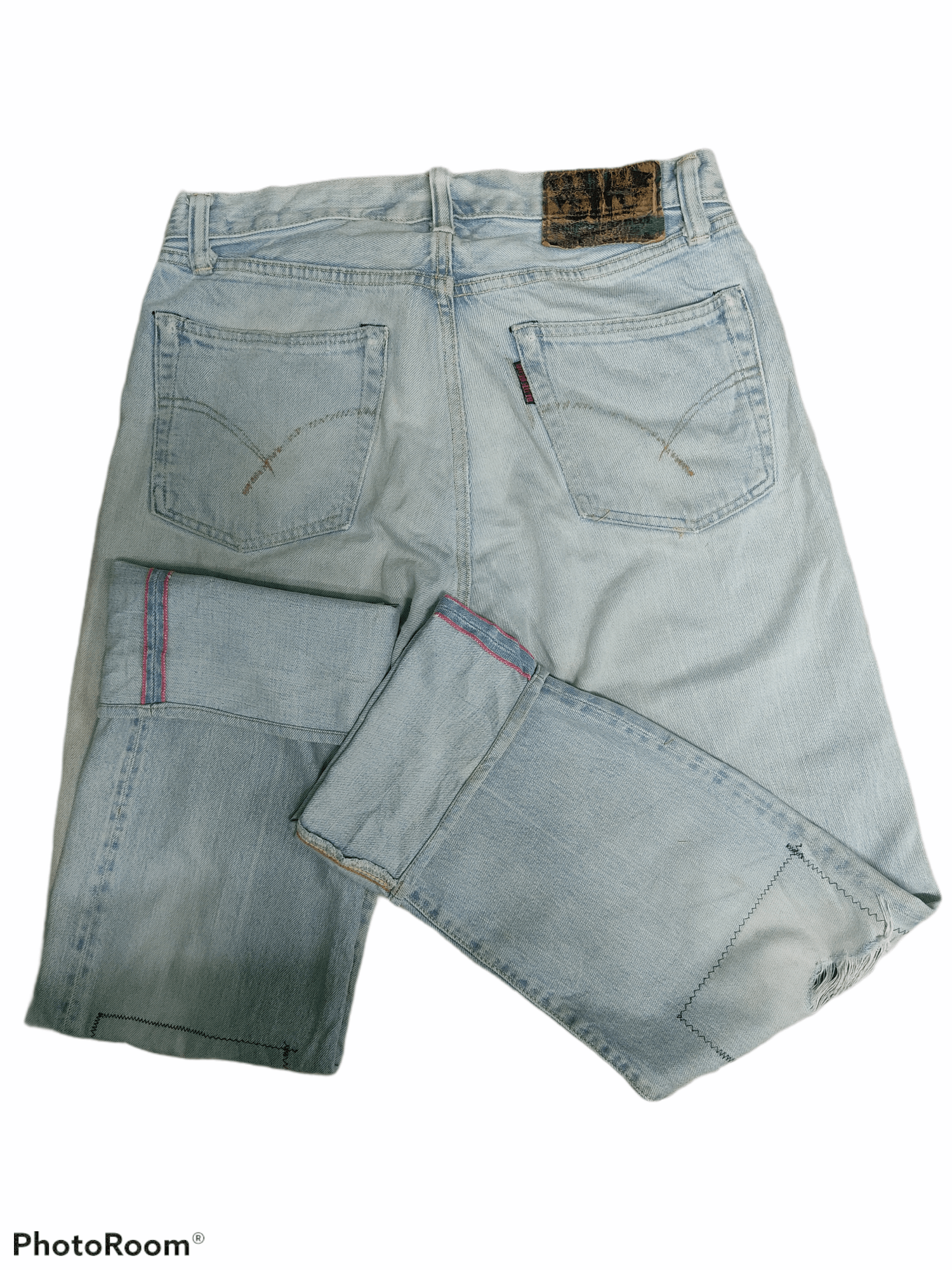 Blue Blue Japan × Japanese Brand BlueBlue Japan selvedge Patchwork Denim Size US 32 / EU 48 - 5 Thumbnail
