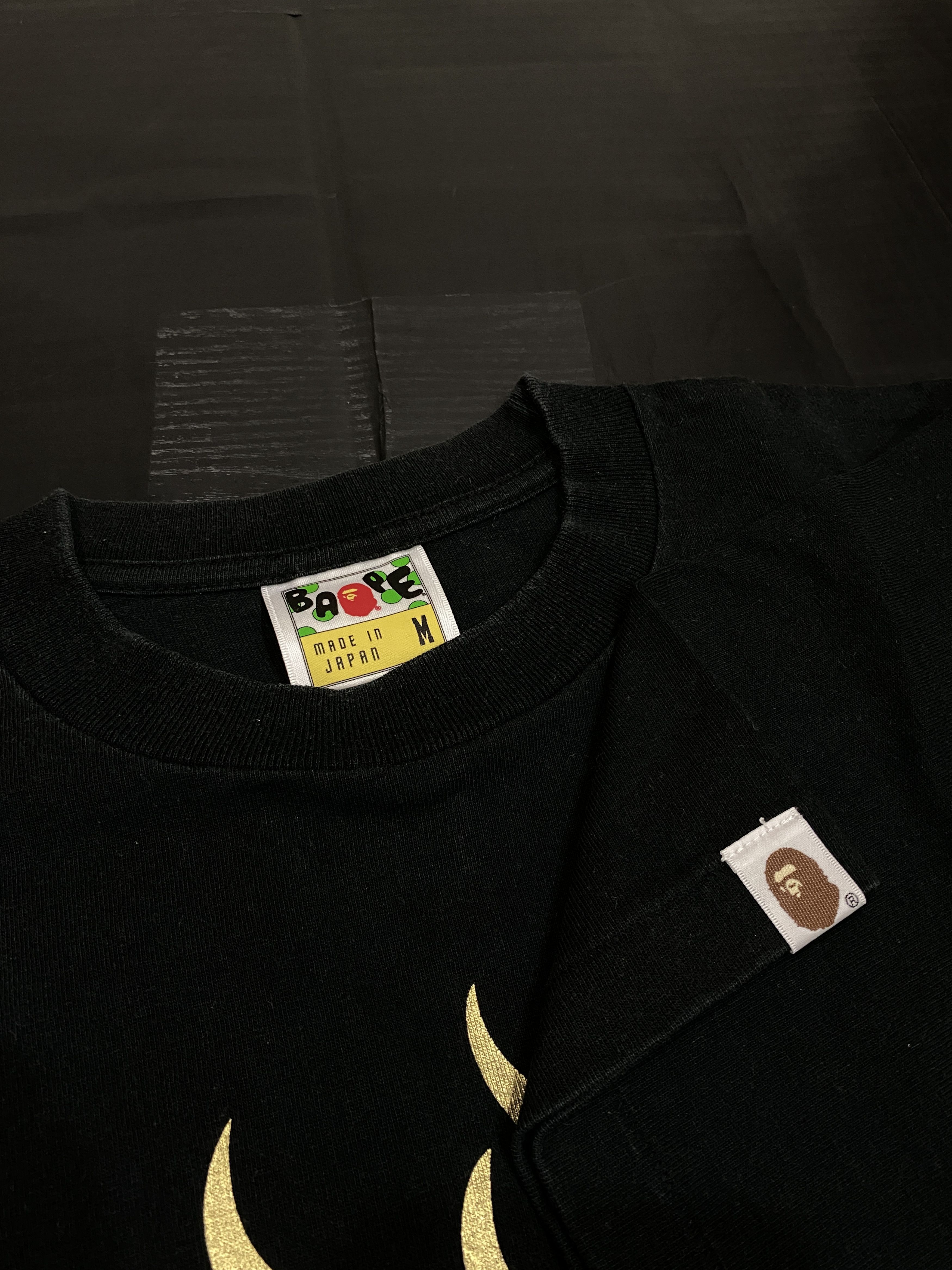 Bape Flaming Bapesta Tee Size US M / EU 48-50 / 2 - 3 Thumbnail