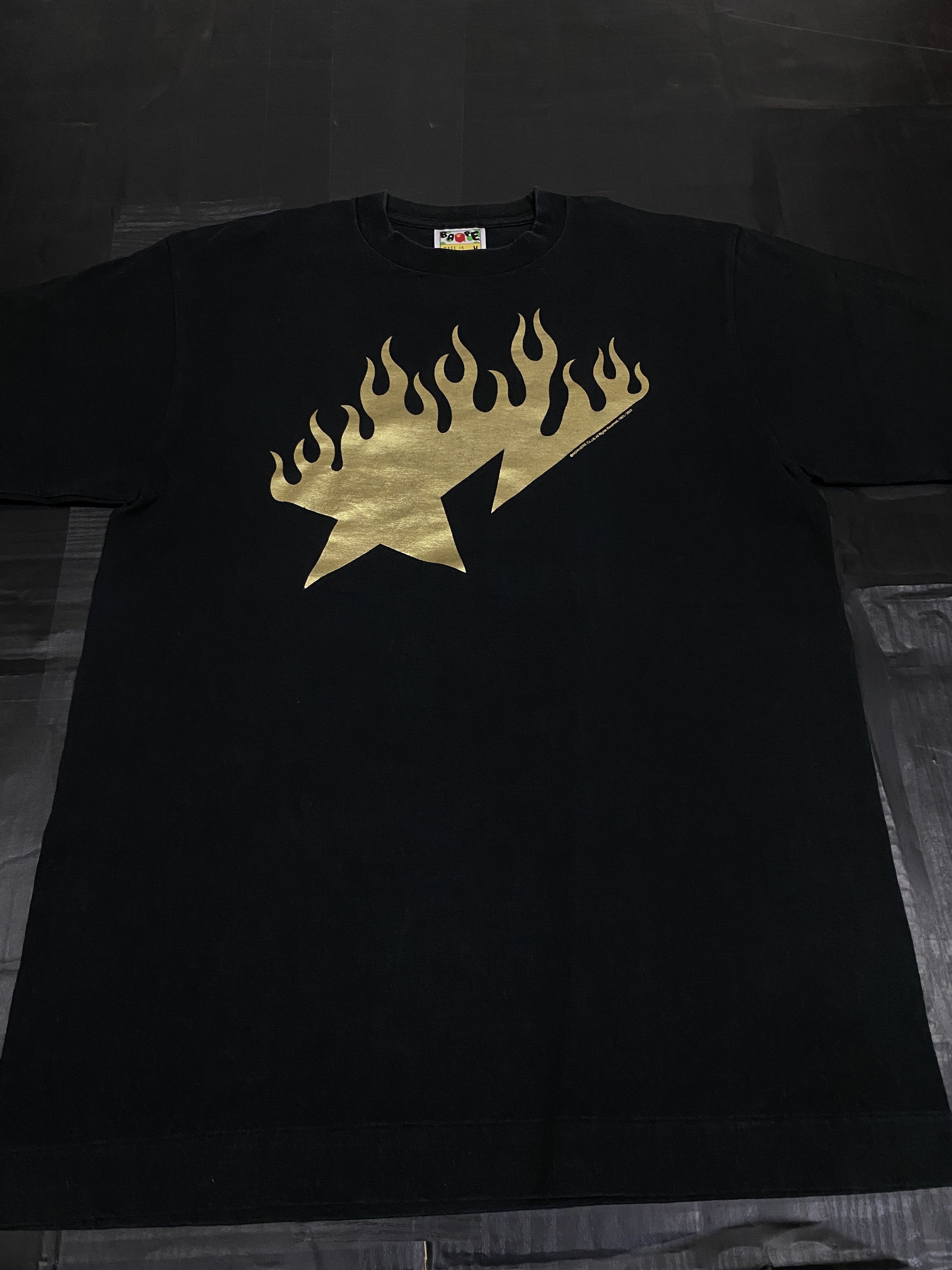 Bape Flaming Bapesta Tee Size US M / EU 48-50 / 2 - 2 Thumbnail