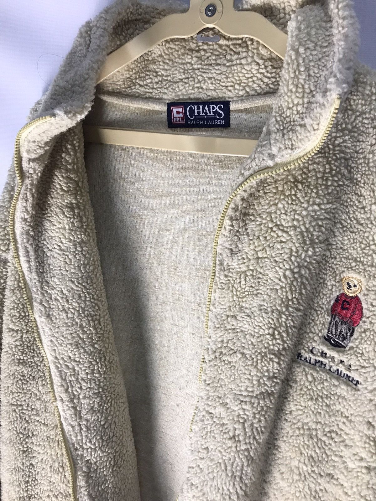 Chaps Ralph Lauren × Ralph Lauren Chaps Ralph Lauren bear fleece zipper Size US L / EU 52-54 / 3 - 5 Thumbnail