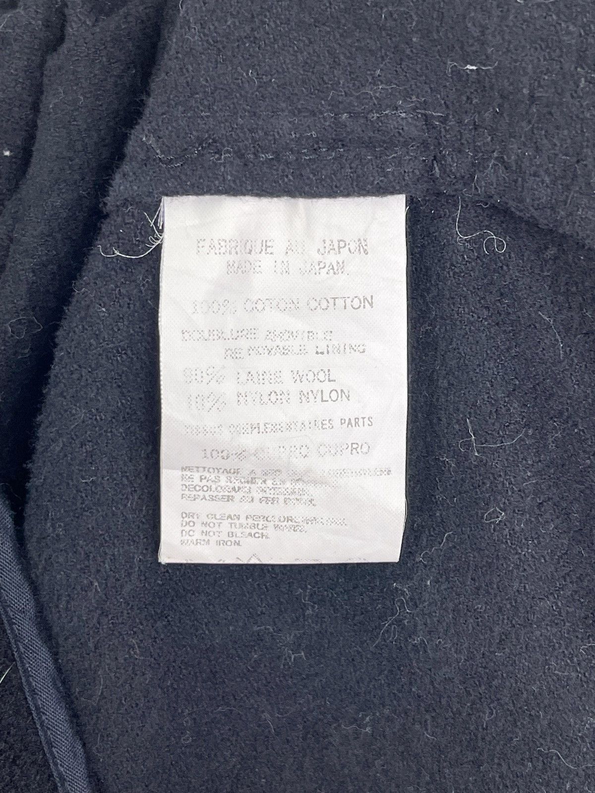 Y's for Men × Yohji Yamamoto F/W 93 Belted Laine Wool Coat Jacket Size US XL / EU 56 / 4 - 9 Thumbnail