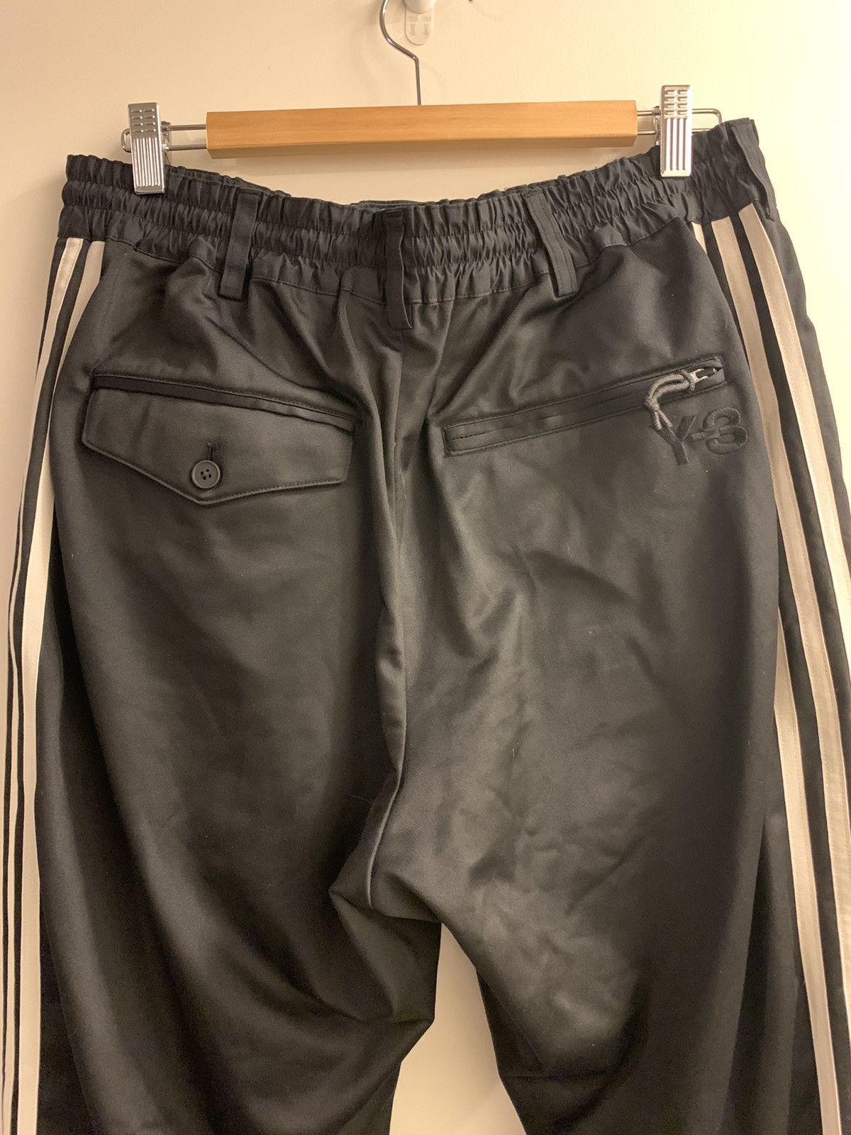 Adidas × Y-3 × Yohji Yamamoto Y-3 3 Stripe Stirrup Track Pants Size US 31 - 7 Thumbnail