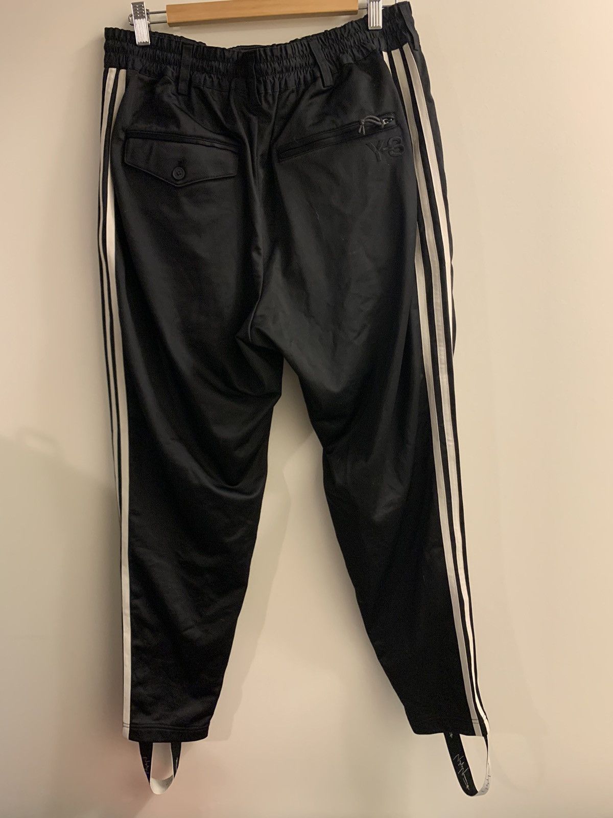 Adidas × Y-3 × Yohji Yamamoto Y-3 3 Stripe Stirrup Track Pants Size US 31 - 6 Thumbnail