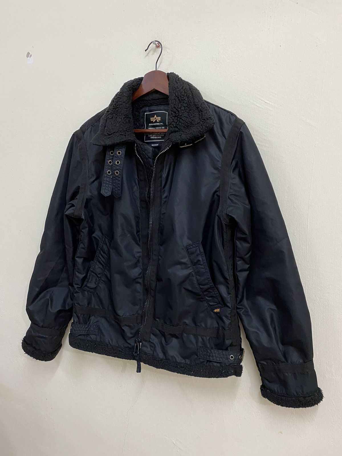 Alpha Industries Alpha Industries Black Sherpa Jacket Size US M / EU 48-50 / 2 - 2 Thumbnail