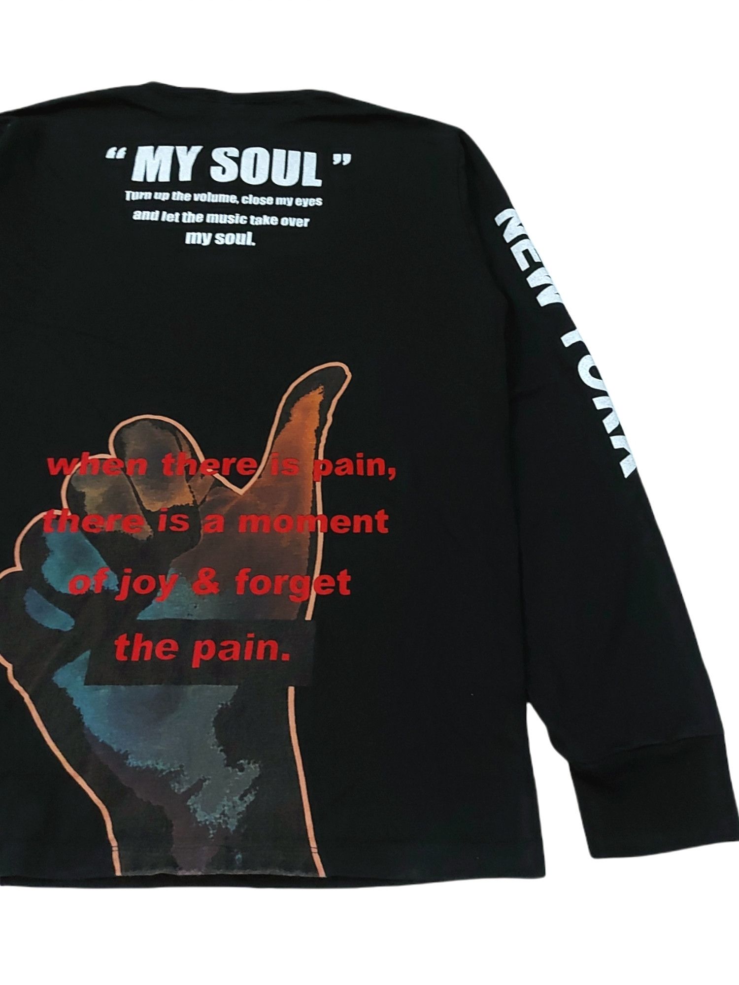 Schott × West Coast Choppers RARE! SCHOTT N.Y.C "MY SOUL" L/SLEEVE CREWNECK Size US XL / EU 56 / 4 - 3 Thumbnail