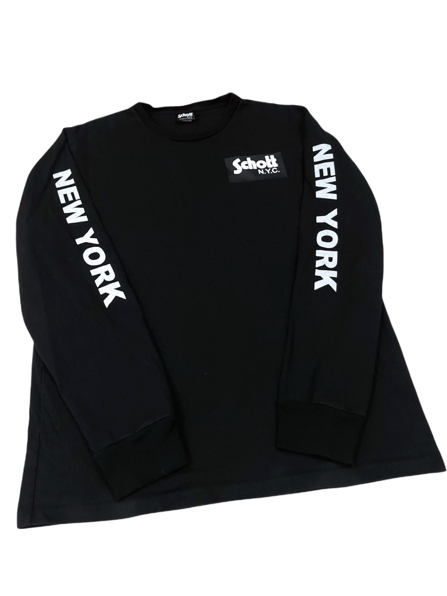 Schott × West Coast Choppers RARE! SCHOTT N.Y.C "MY SOUL" L/SLEEVE CREWNECK Size US XL / EU 56 / 4 - 9 Thumbnail