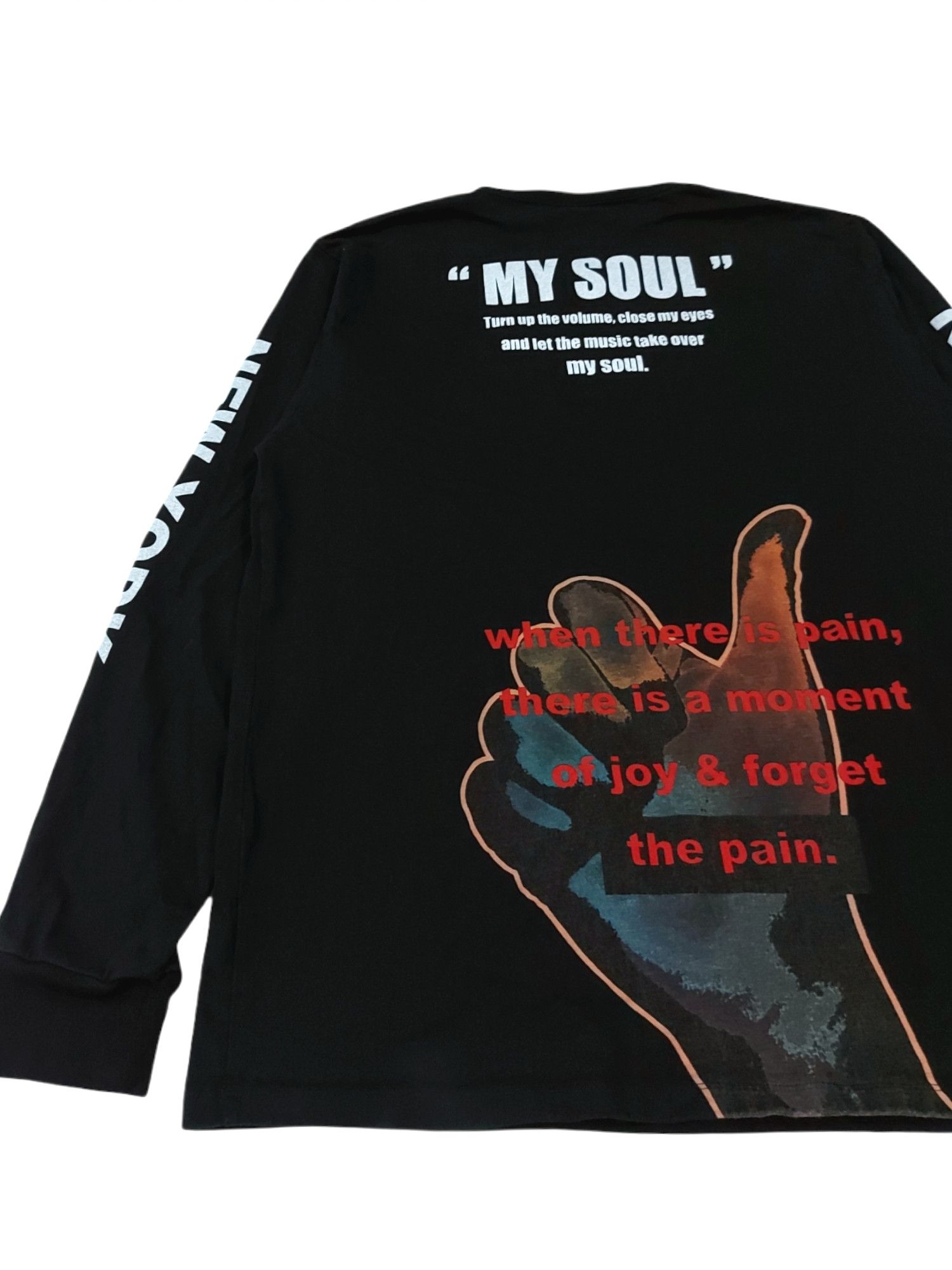 Schott × West Coast Choppers RARE! SCHOTT N.Y.C "MY SOUL" L/SLEEVE CREWNECK Size US XL / EU 56 / 4 - 4 Thumbnail