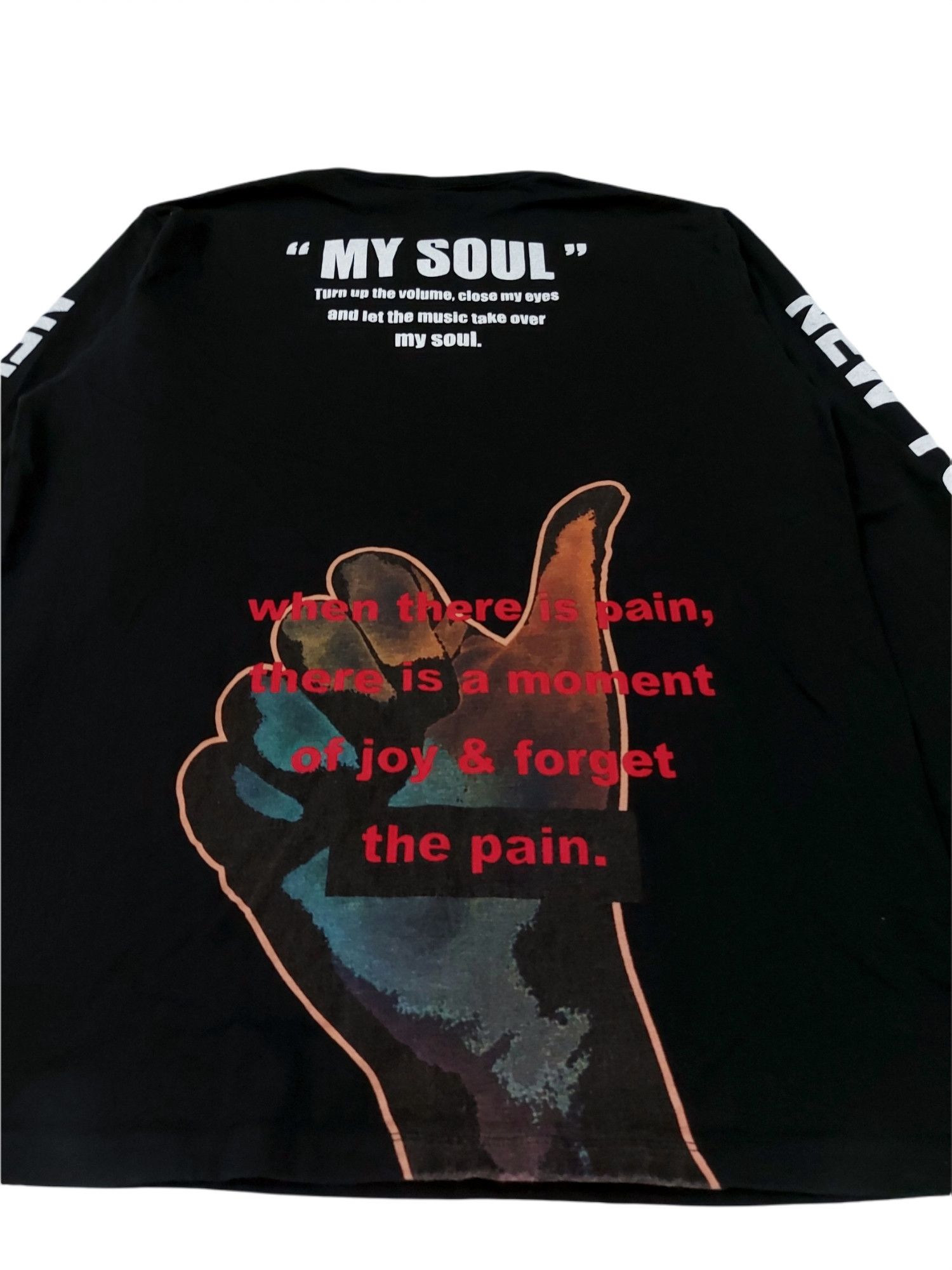 Schott × West Coast Choppers RARE! SCHOTT N.Y.C "MY SOUL" L/SLEEVE CREWNECK Size US XL / EU 56 / 4 - 6 Thumbnail