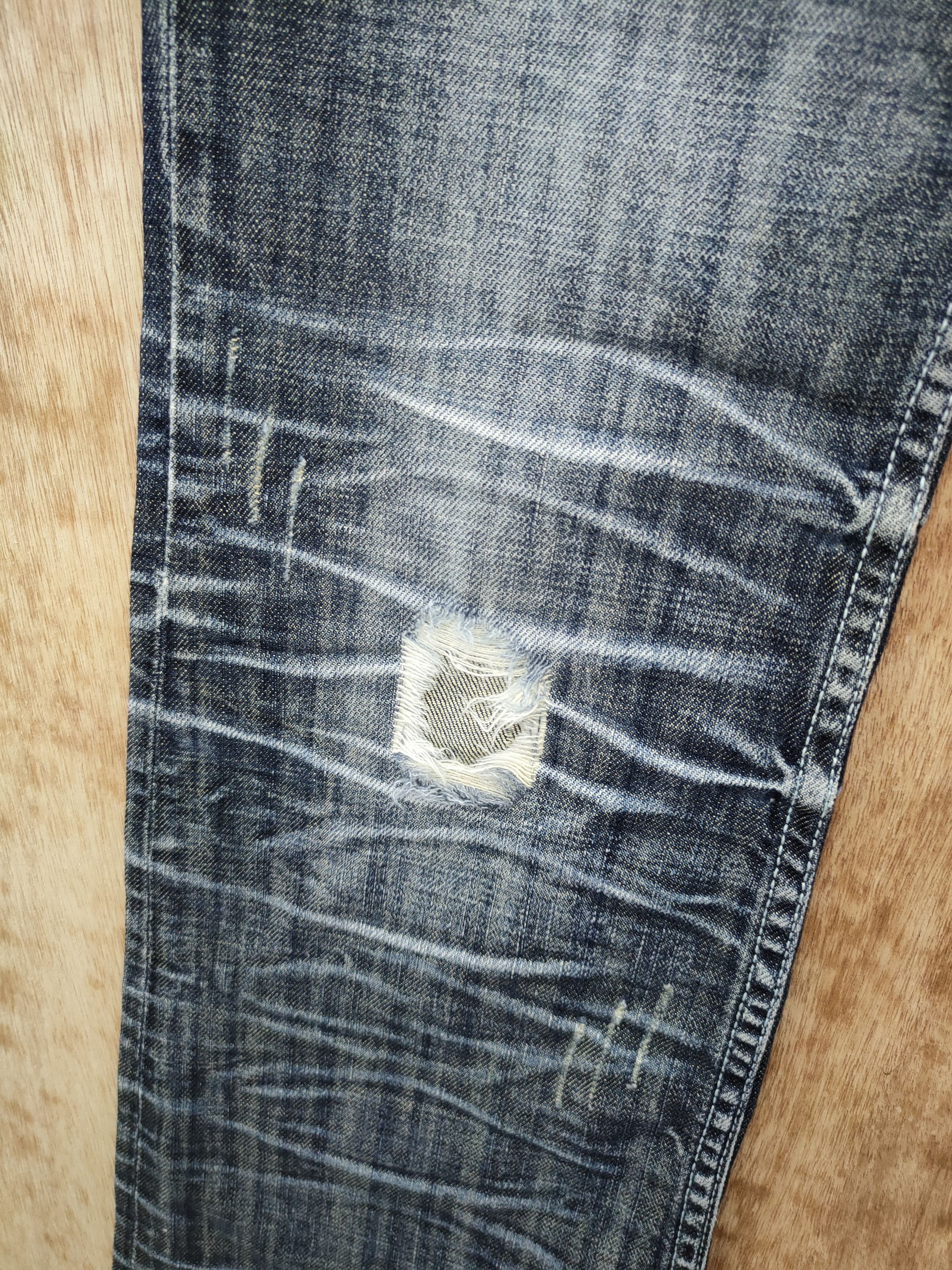 Japanese Brand Semantic ripped Distressed denim punk pants #46-012DLAL Size US 32 / EU 48 - 6 Thumbnail