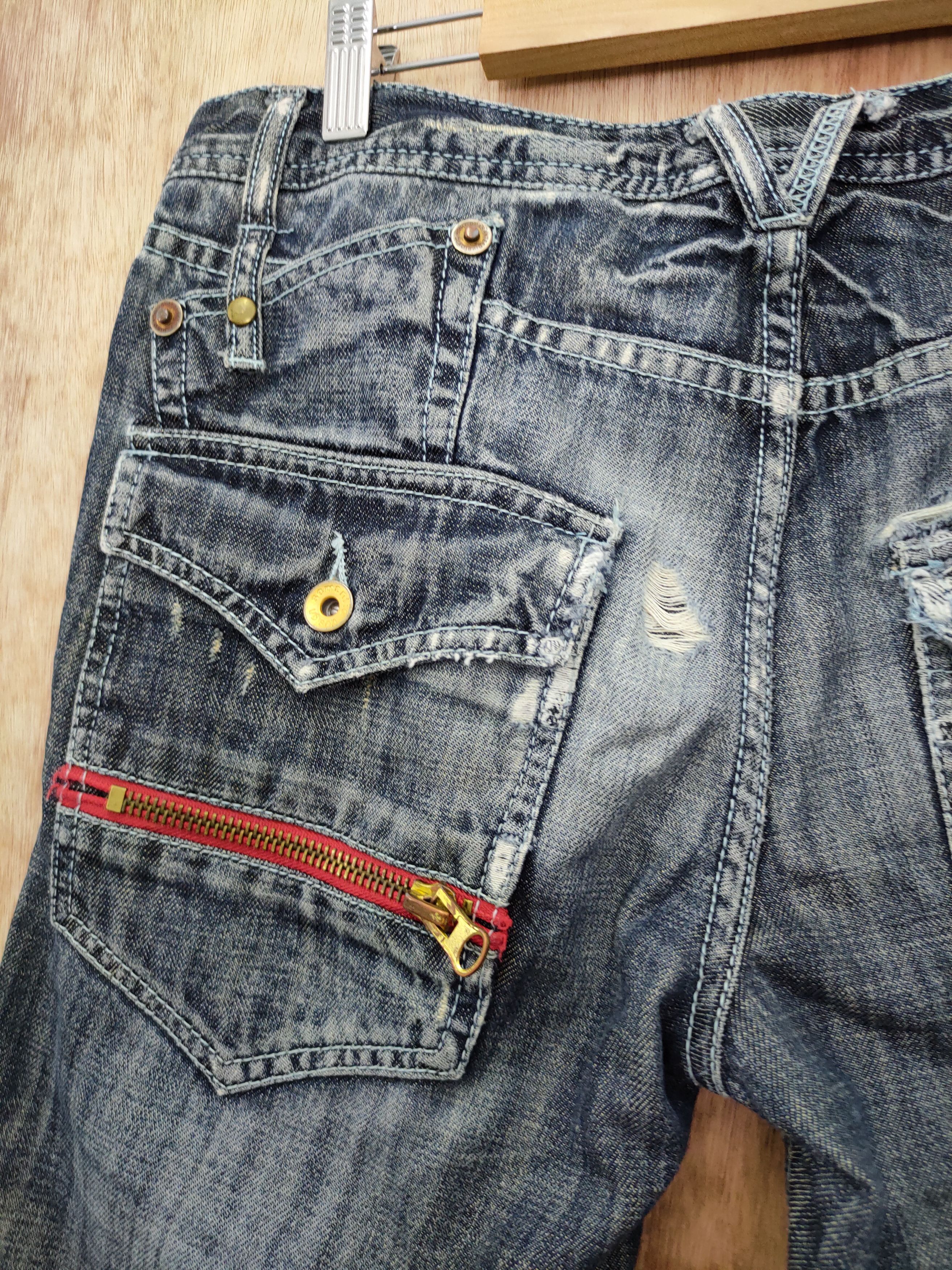 Japanese Brand Semantic ripped Distressed denim punk pants #46-012DLAL Size US 32 / EU 48 - 12 Thumbnail