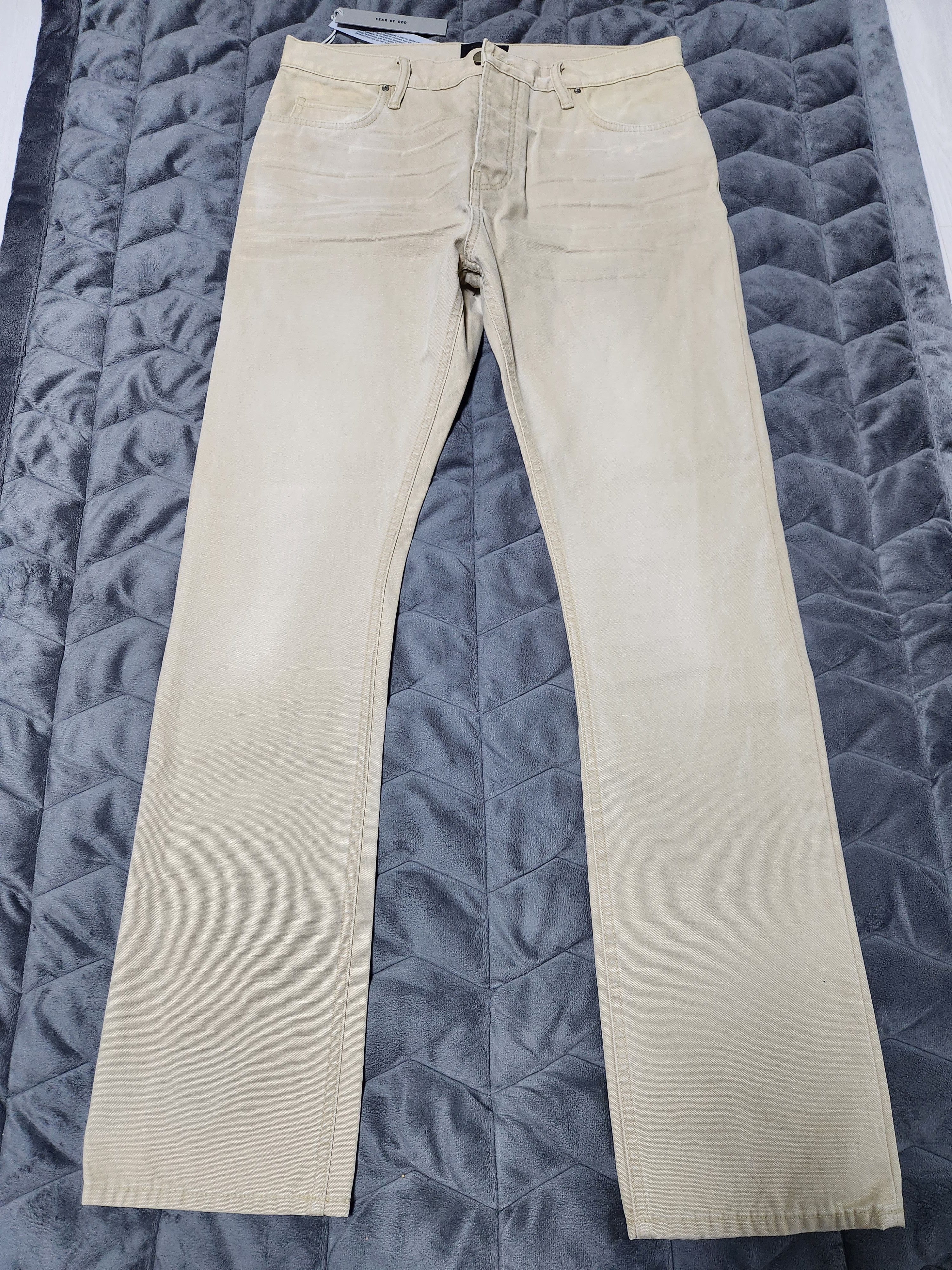 image of Fear Of God Canvas Jean in Khaki, Men's (Size 34)