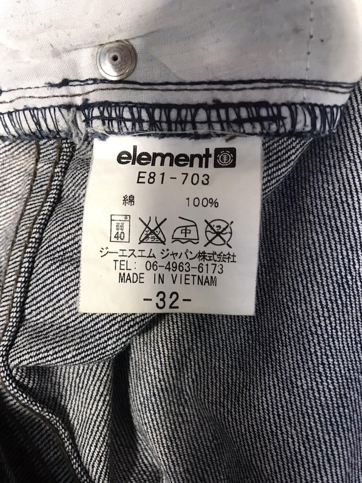 Element Element Denim Pants Strike Printed Jeans Pant Size US 32 / EU 48 - 10 Thumbnail