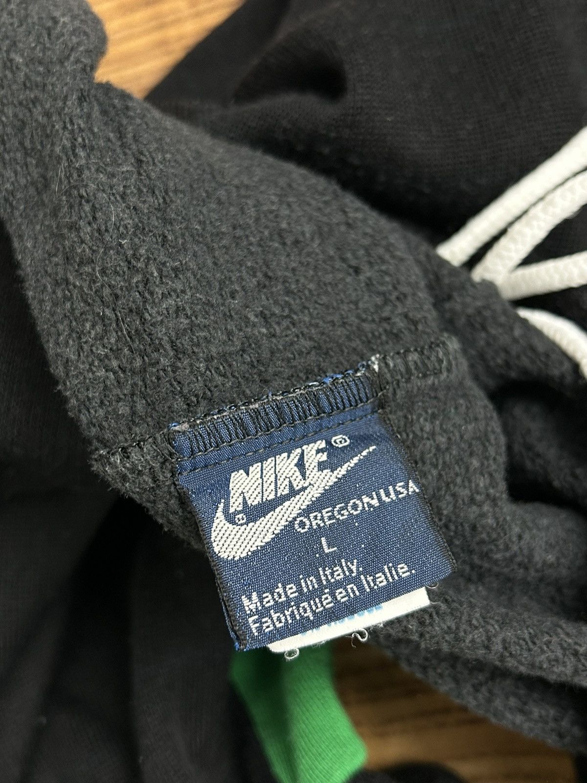 Nike 80s Vintage Nike Oregon Cotton Blend Sweatpants In Black Size US 34 / EU 50 - 10 Thumbnail