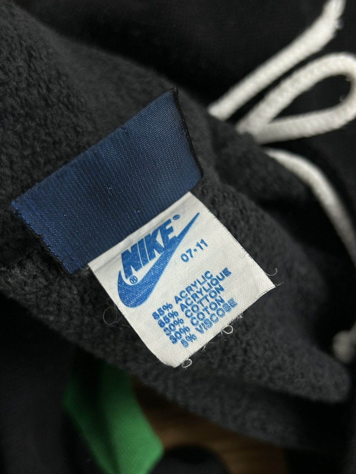 Nike 80s Vintage Nike Oregon Cotton Blend Sweatpants In Black Size US 34 / EU 50 - 11 Thumbnail