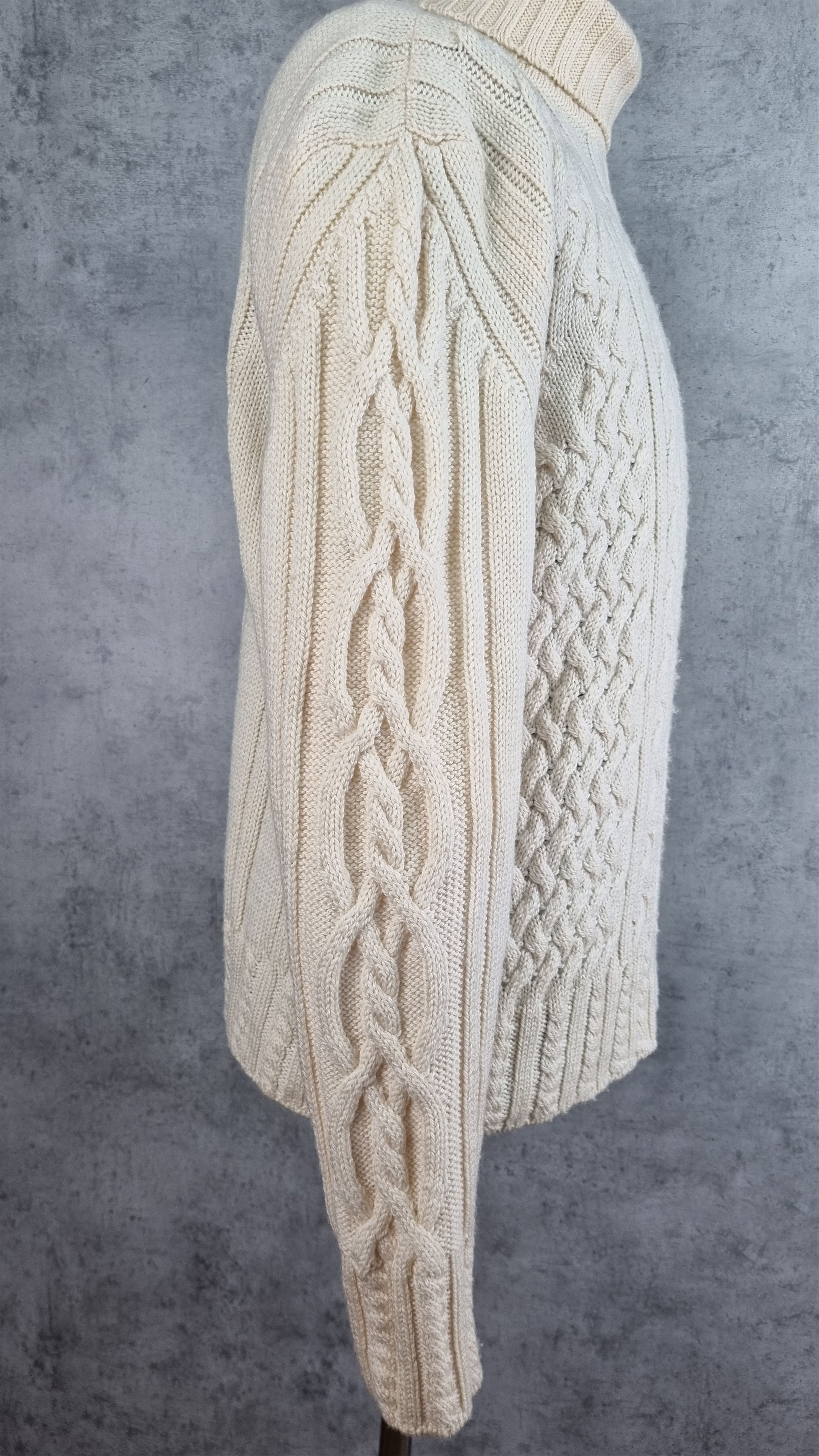 Kenzo KENZO Vintage Turtle Neck Cable Knit Wool Sweater Size US L / EU 52-54 / 3 - 8 Thumbnail