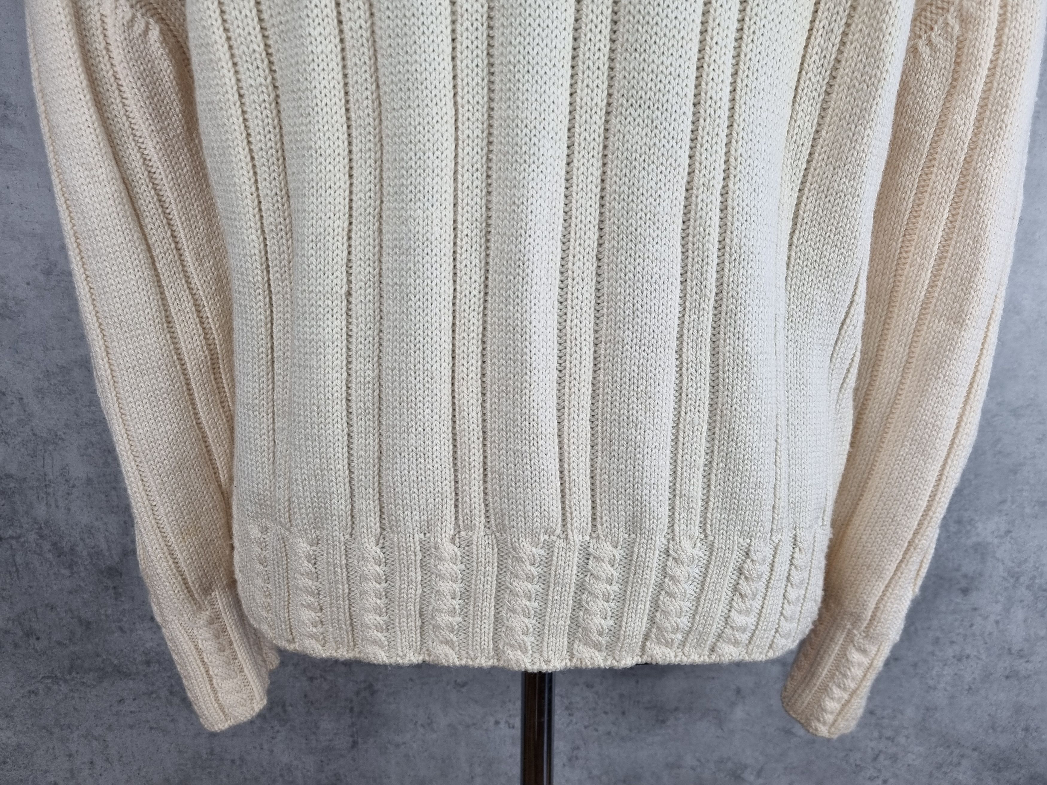Kenzo KENZO Vintage Turtle Neck Cable Knit Wool Sweater Size US L / EU 52-54 / 3 - 12 Thumbnail