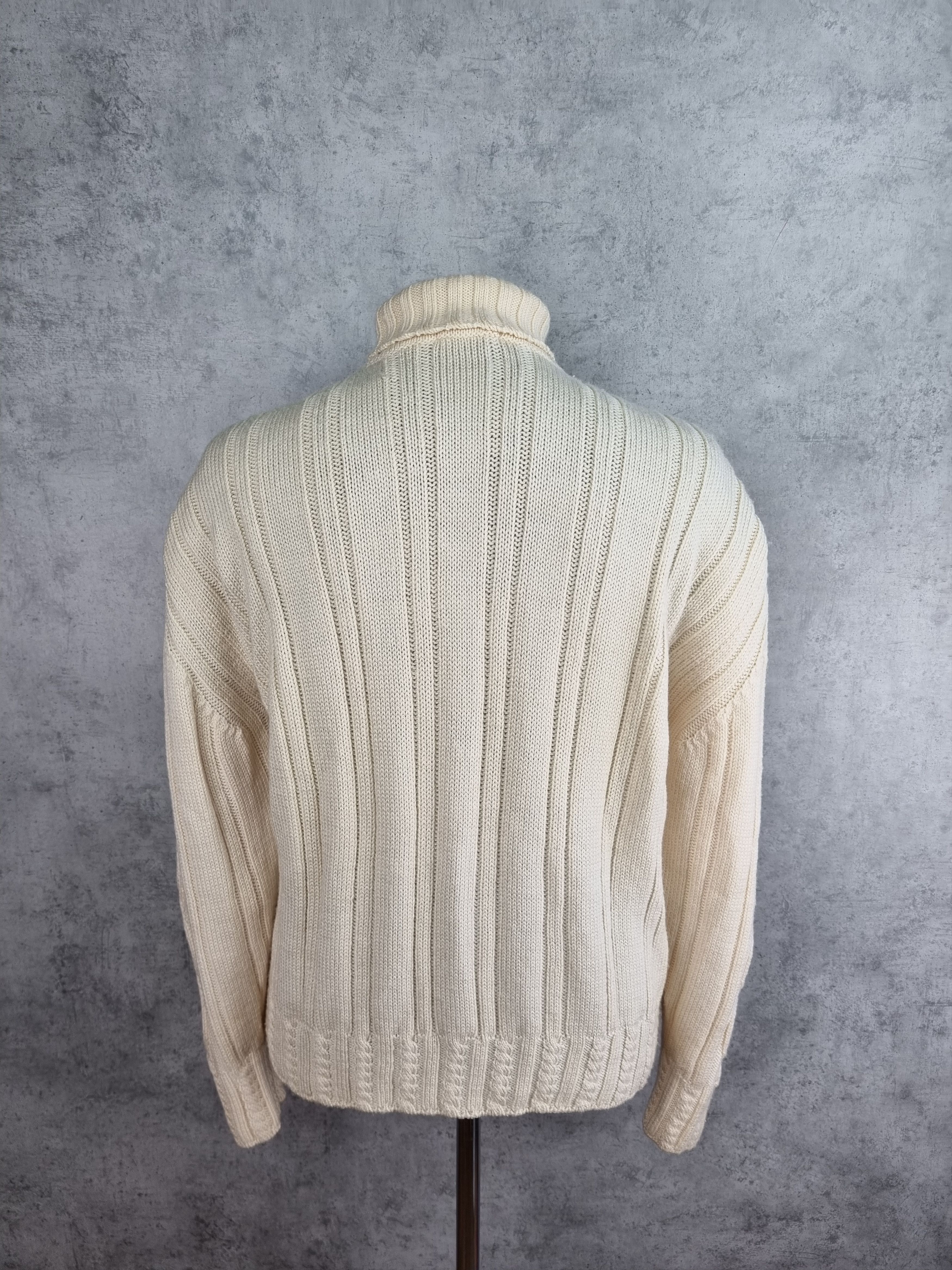 Kenzo KENZO Vintage Turtle Neck Cable Knit Wool Sweater Size US L / EU 52-54 / 3 - 11 Thumbnail