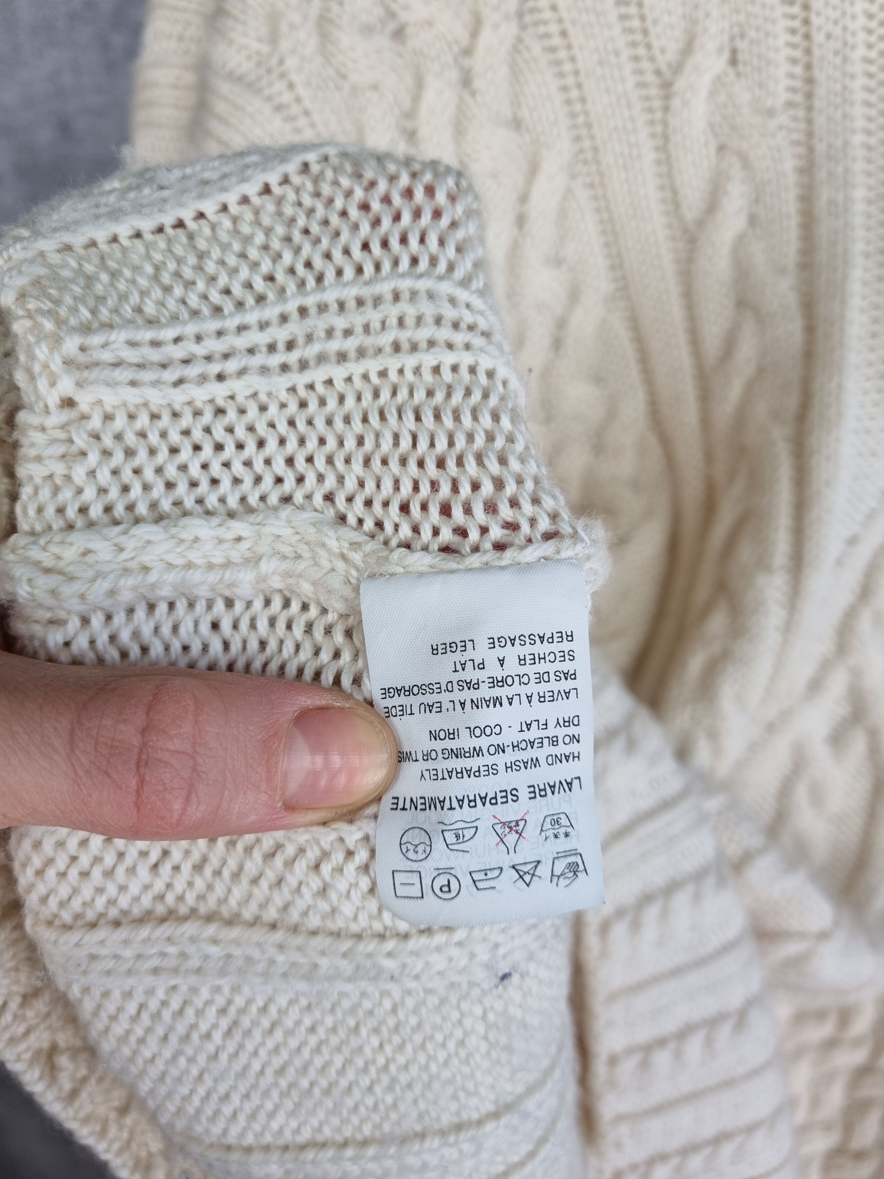 Kenzo KENZO Vintage Turtle Neck Cable Knit Wool Sweater Size US L / EU 52-54 / 3 - 17 Thumbnail