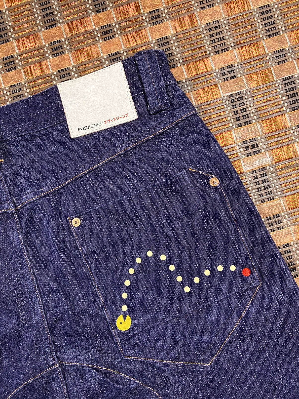 Evisu Special Collab Evisu X Pac Men Denim Size US 33 - 6 Thumbnail