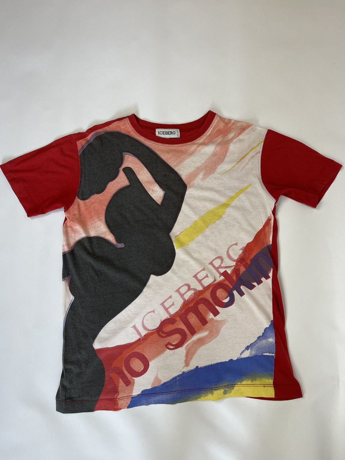Iceberg × Vintage Iceberg history no smoking vintage big logo all over print Size US M / EU 48-50 / 2 - 2 Thumbnail