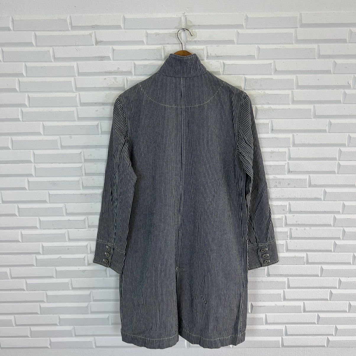 Japanese Brand VINTAGE STRIPED HIKORY CHORE JACKET Size US M / EU 48-50 / 2 - 8 Thumbnail