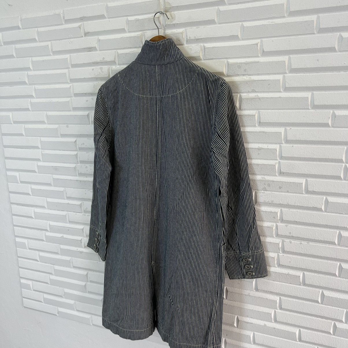 Japanese Brand VINTAGE STRIPED HIKORY CHORE JACKET Size US M / EU 48-50 / 2 - 9 Thumbnail