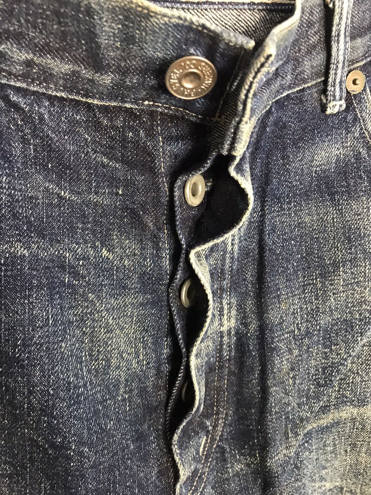 Denim & Co. Phigvel Makers Copper Riveted Overalls Buttonfly Denim Jeans Size US 32 / EU 48 - 5 Thumbnail
