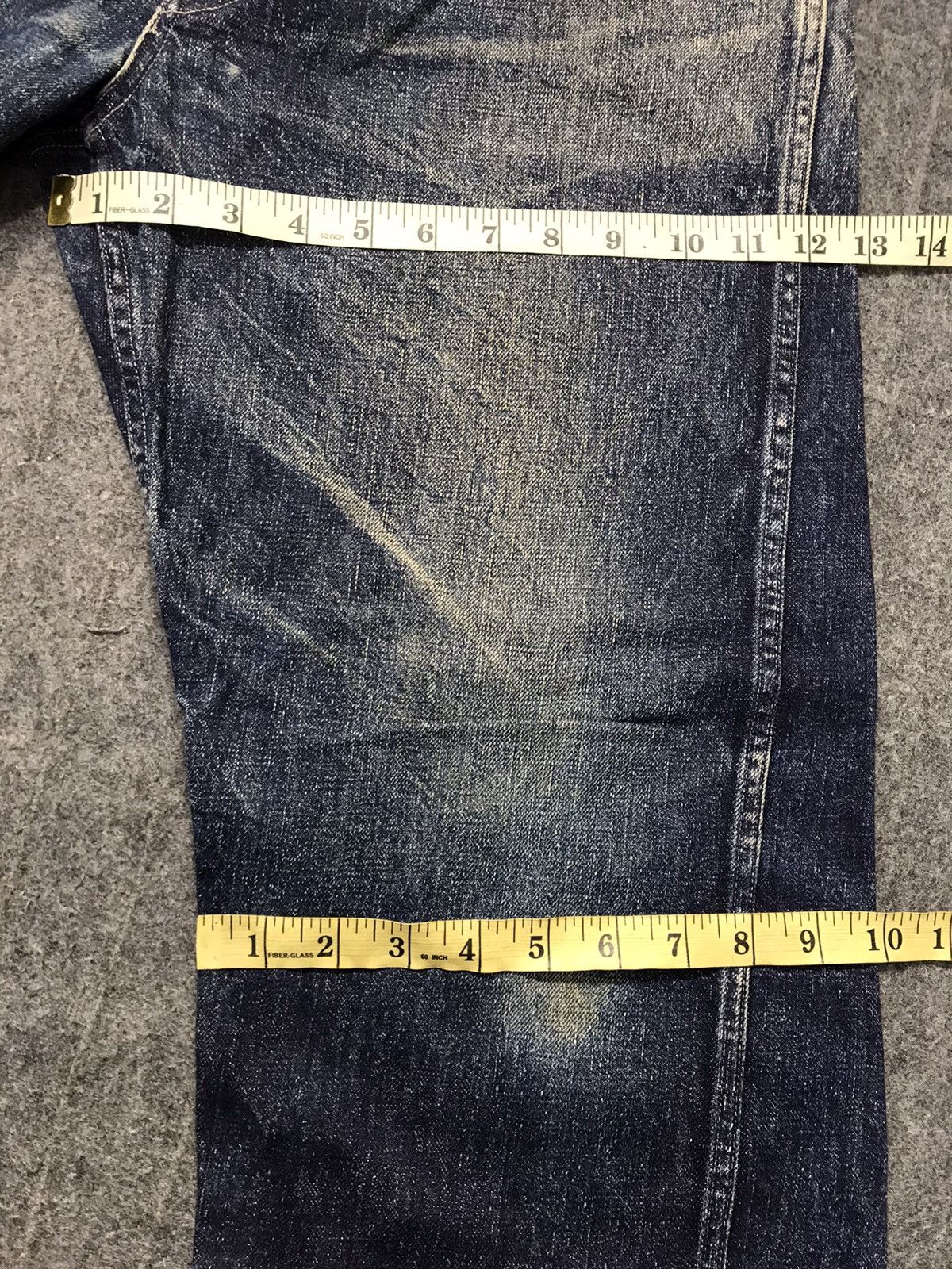 Denim & Co. Phigvel Makers Copper Riveted Overalls Buttonfly Denim Jeans Size US 32 / EU 48 - 14 Thumbnail