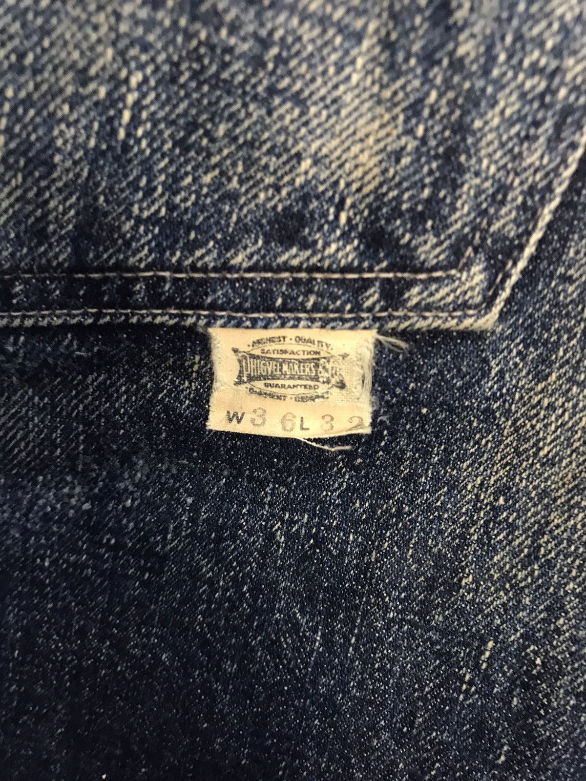 Denim & Co. Phigvel Makers Copper Riveted Overalls Buttonfly Denim Jeans Size US 32 / EU 48 - 8 Thumbnail