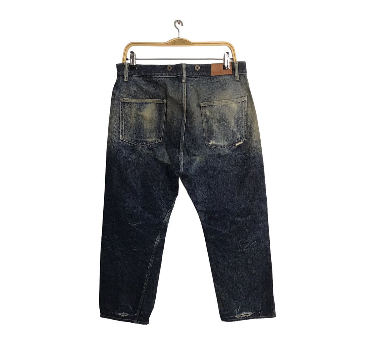 Denim & Co. Phigvel Makers Copper Riveted Overalls Buttonfly Denim Jeans Size US 32 / EU 48 - 2 Thumbnail