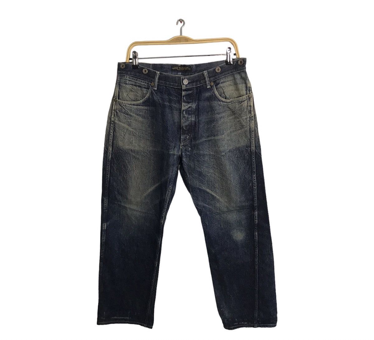 Denim & Co. Phigvel Makers Copper Riveted Overalls Buttonfly Denim Jeans Size US 32 / EU 48 - 1 Thumbnail