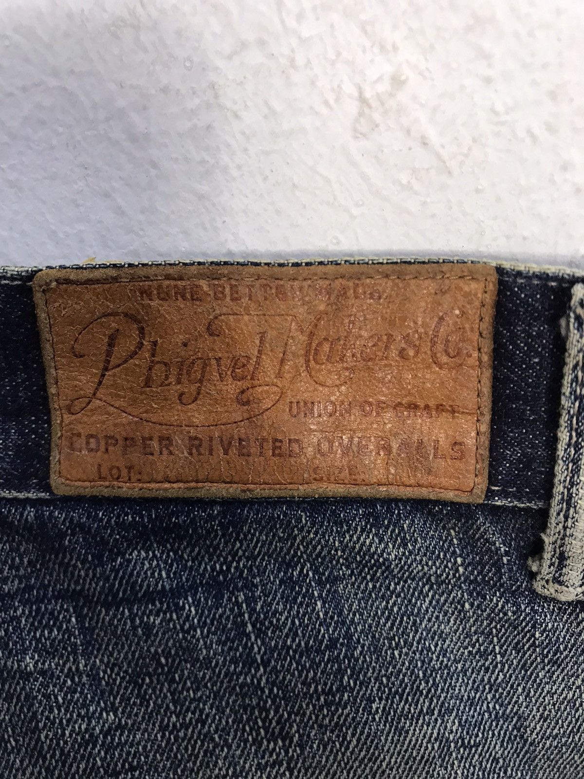 Denim & Co. Phigvel Makers Copper Riveted Overalls Buttonfly Denim Jeans Size US 32 / EU 48 - 7 Thumbnail