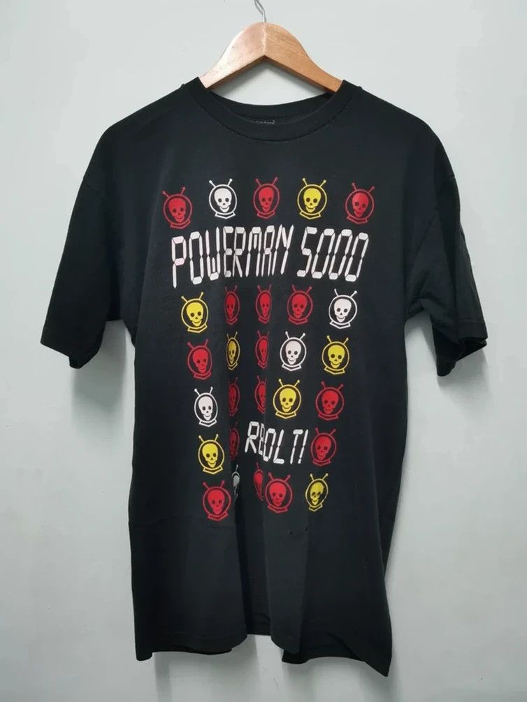 image of Band Tees x Rock Band Vintage Powerman 5000 Band Tee Giant Rock Metal Alternative in Black (Size La