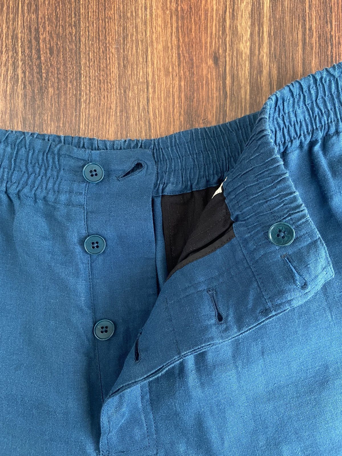 Hermes Hermes Ocean blue Linen Shorts Size US 28 / EU 44 - 4 Thumbnail