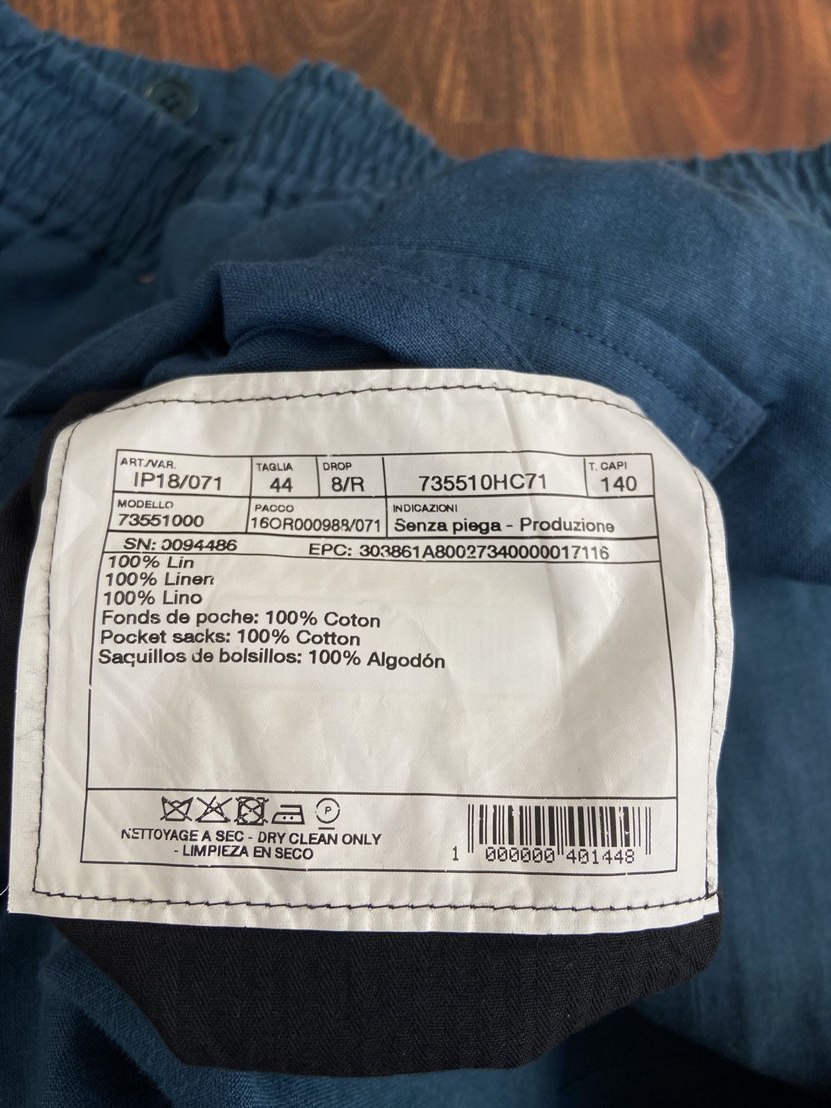 Hermes Hermes Ocean blue Linen Shorts Size US 28 / EU 44 - 6 Thumbnail