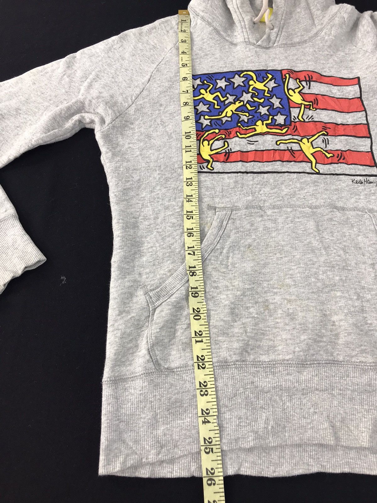 Designer Sprzny Keith Haring Pop Art Artist Hoodies Big US Flag Logo Size US S / EU 44-46 / 1 - 8 Thumbnail