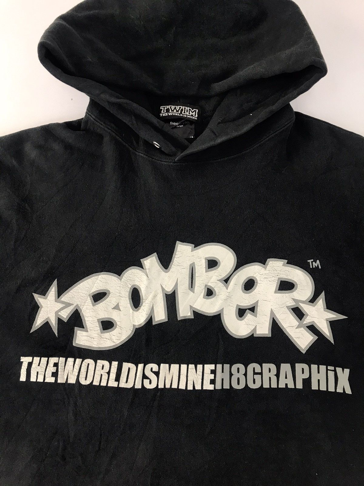 Japanese Brand TWIM The World Is Mine H8 Graphix Hoodies Zipper Big Logo Size US L / EU 52-54 / 3 - 3 Thumbnail
