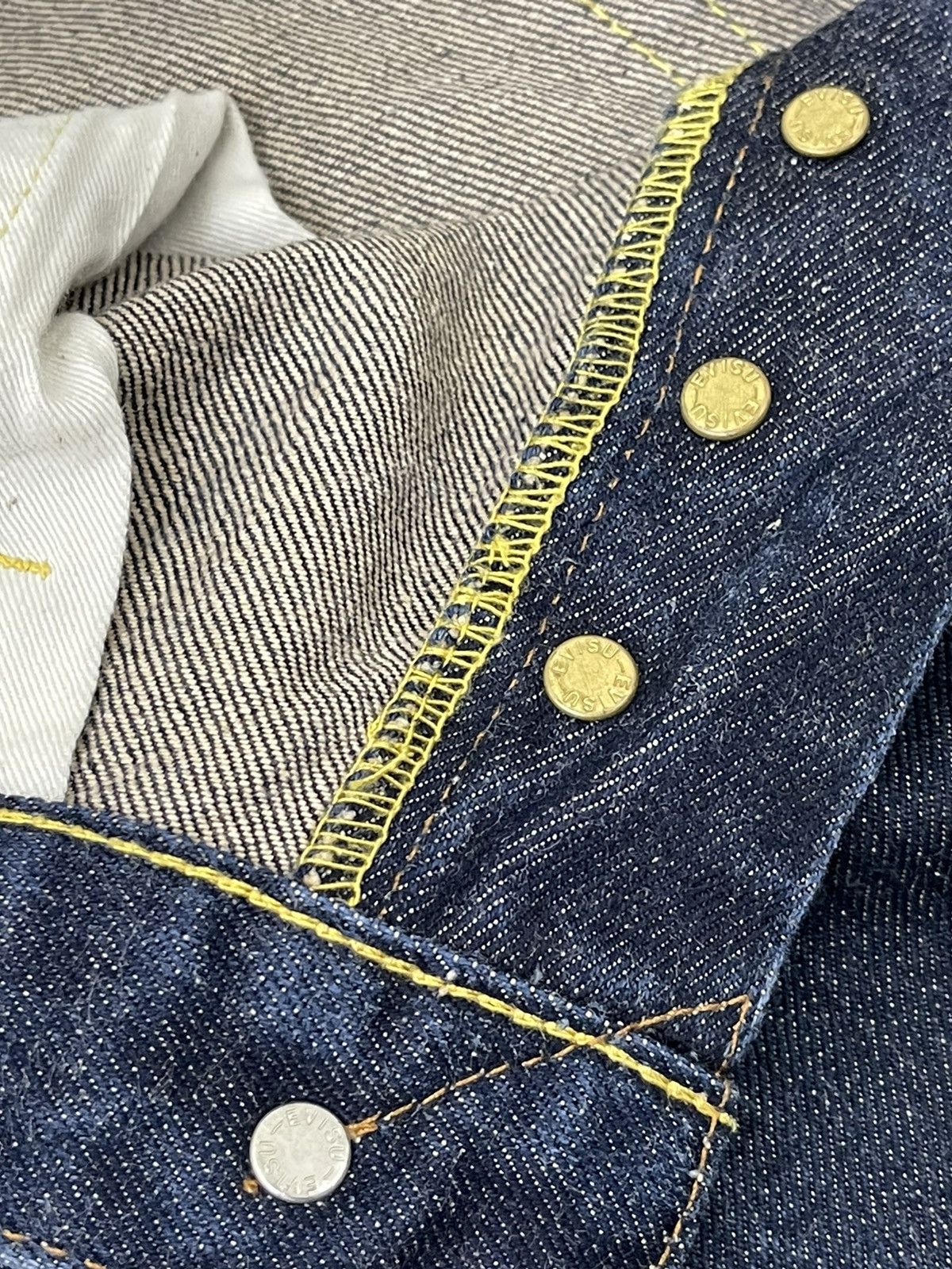 Evisu ⚡️Rare Evisu Genes Paris Denim Embroydery Selvedge 3🟦 Size US 29 - 20 Thumbnail
