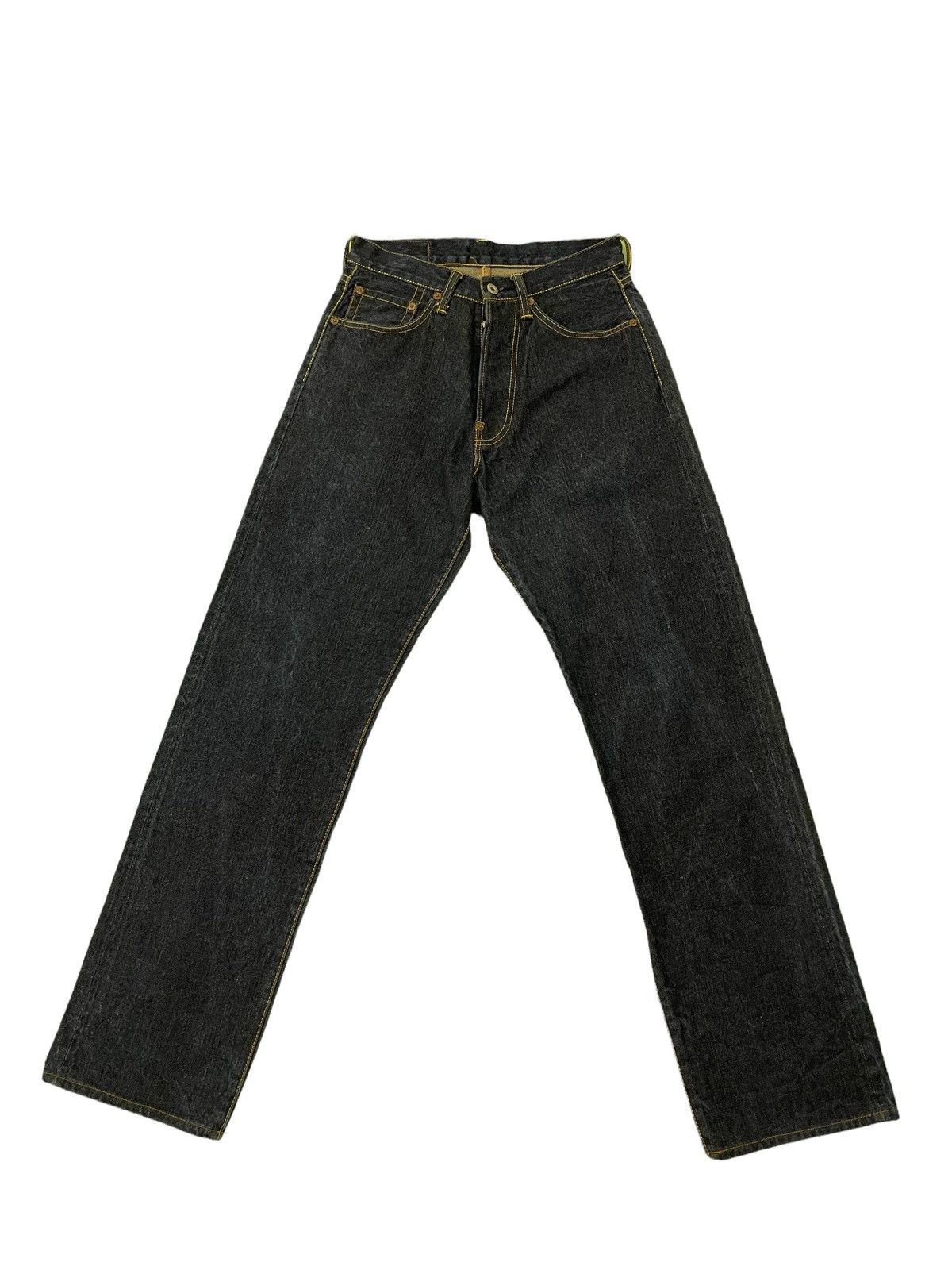 Evisu ⚡️Rare Evisu Genes Paris Denim Embroydery Selvedge 3🟦 Size US 29 - 8 Thumbnail