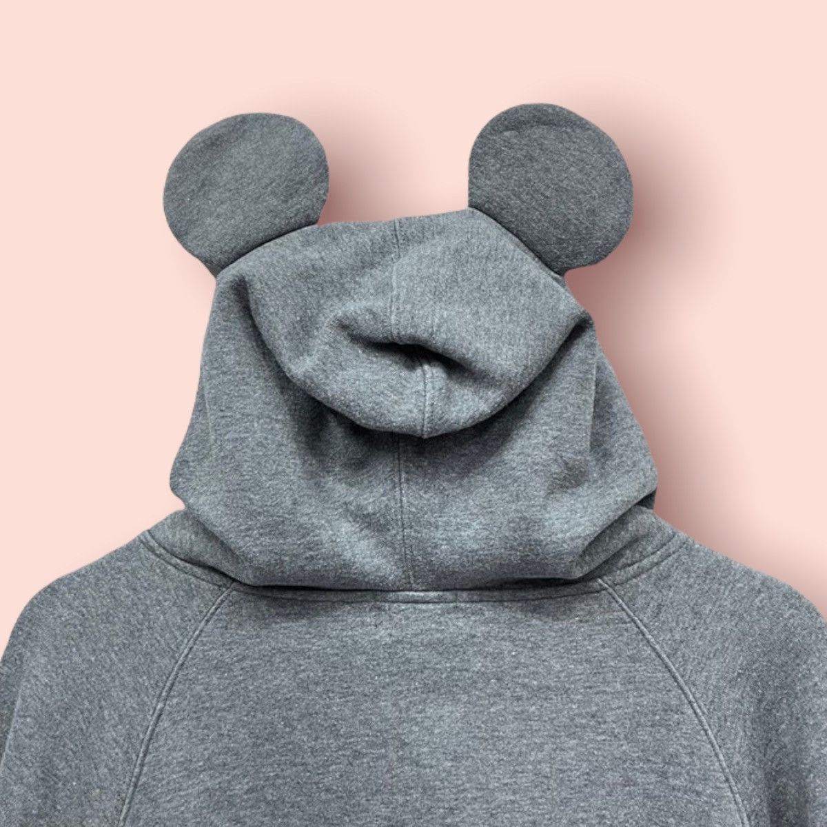 Disney × Japanese Brand × Mickey Mouse VTG MICKEY MOUSE EARS HOODED ZIPPER SWEATSHIRT Size US L / EU 52-54 / 3 - 6 Thumbnail