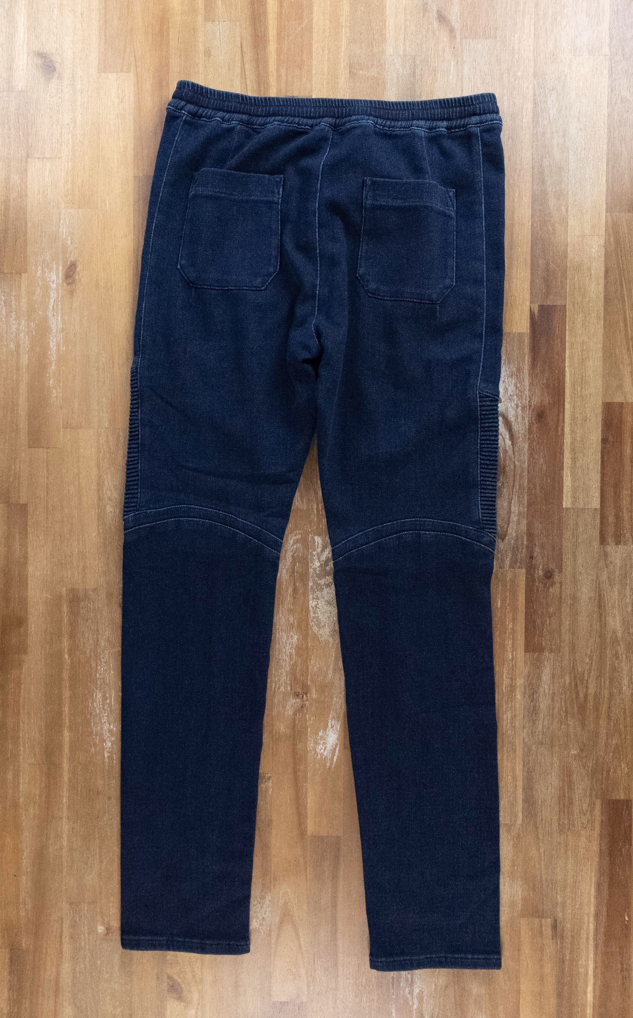 Balmain $799 BALMAIN slim denim tapered biker sweat pants track 36 Size US 36 / EU 52 - 7 Thumbnail