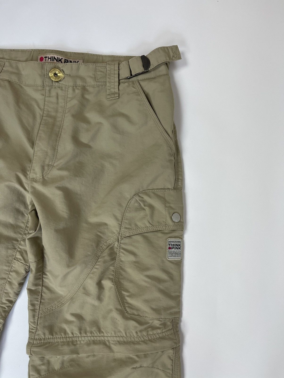 Japanese Brand Think Pink vintage logo transformer cargo pants casual Size US 30 / EU 46 - 9 Thumbnail