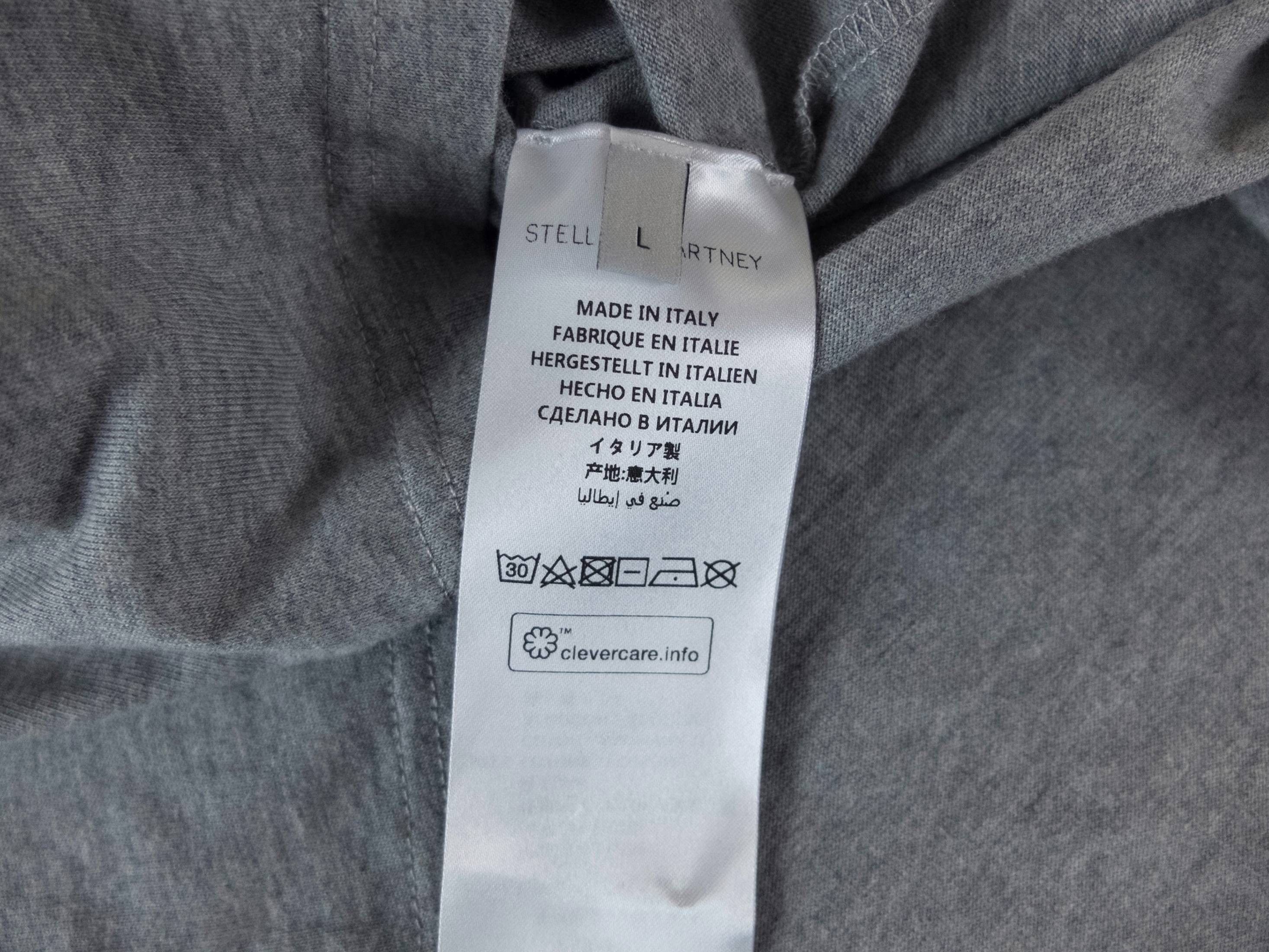 Other STELLA MCCARTNEY men gray organic cotton Tomorrow t-shirt Size US L / EU 52-54 / 3 - 4 Thumbnail