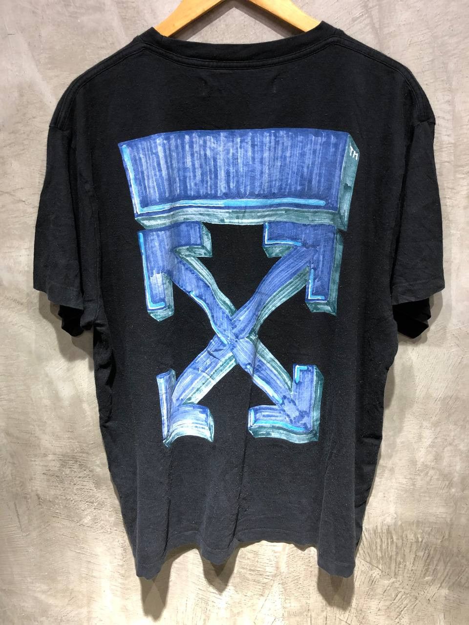 image of Off White Off-White Pen Marker Arrows Tee in Black, Men's (Size XL)