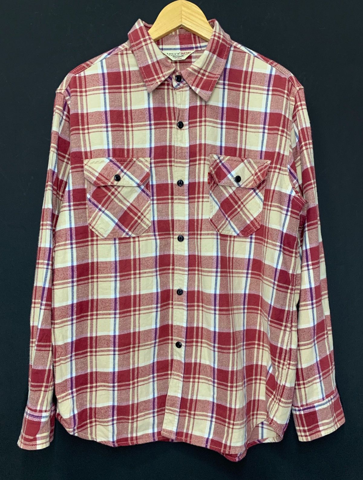 90s Kurt Cobain Grunge Flannel Levi's Ls Check Shirts
