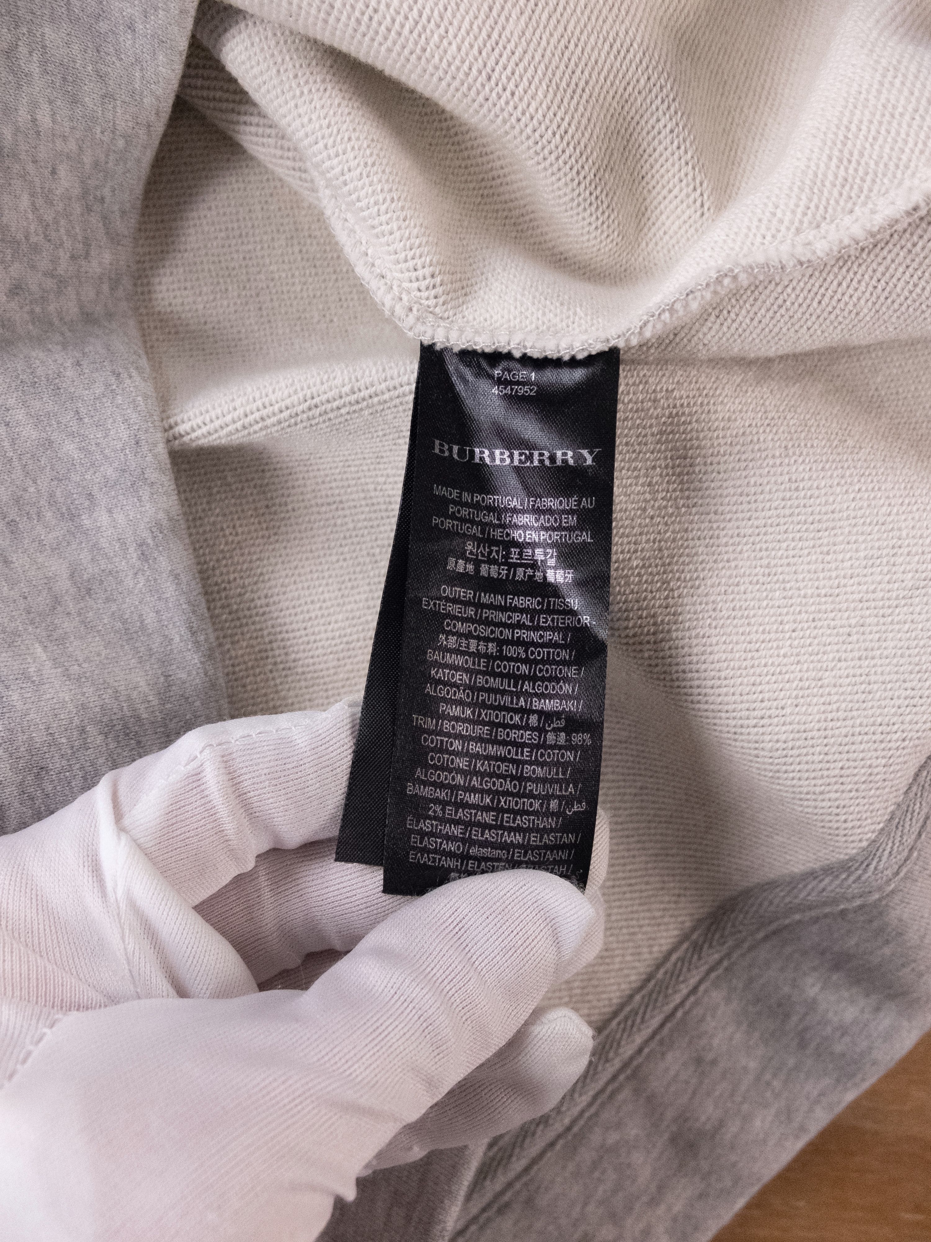 Burberry $550 BURBERRY gray Stop emroidered cotton sweatshirt Large Size US L / EU 52-54 / 3 - 7 Thumbnail